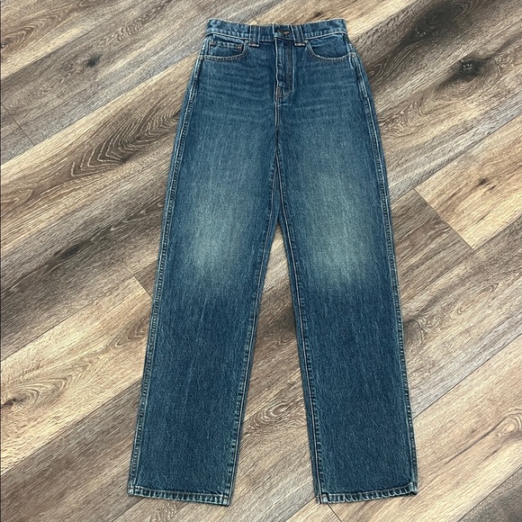 Khaite “Albi” High-Rise Straight Jeans In Med Wash - Picture 5 of 13